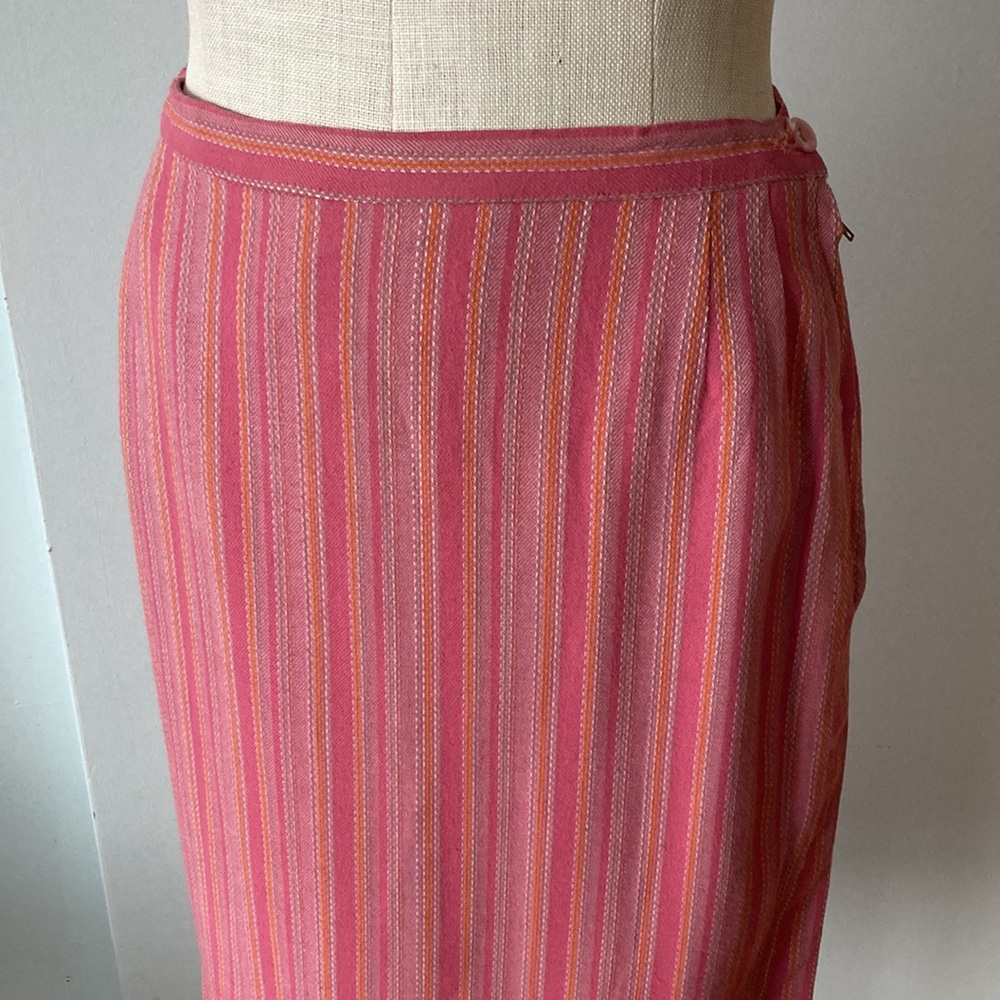 Vintage pink striped skirt